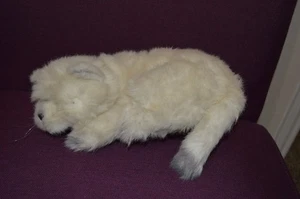 Avanti Baby Tiere Applaus weiß grau Katze Kätzchen Plüsch schlafen lebensecht T6 - Bild 1 von 4