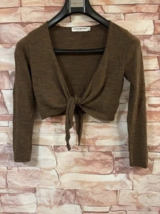 Baumwolle Emporium Braun Langarm Achselzucken. Größe: Medium. Acryl. - Bild 1 von 16