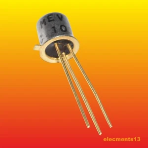 BC107 MEV SILICON NPN GOLD-PLATED TRANSISTOR 0.3W 0.1A - Picture 1 of 2