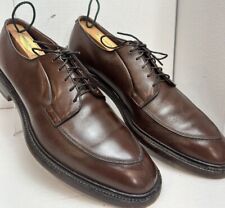 ALLEN EDMONDS Brentwood Brown Leather Oxfords Blucher Split Toe Shoes Size 10 AA