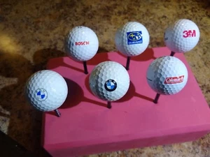 12 "Big Brand Name" Logo Golf Balls incl. 3M, BMW, JACK DANIEL'S, NETJETS, used - Picture 1 of 9