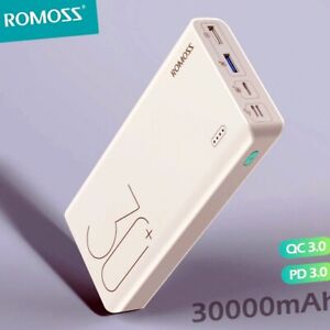 ROMOSS Sense PD 3.0 Fast Charging External Battery Charger Power Bank 30000mAh