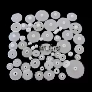 64 Type Plastic Shaft Single Double Reduction Crown Worm Gears M0.5 For Robot - Picture 1 of 4