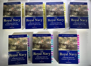 Wm Laird Clowes 7 Vol The Royal Navy A History full set, self indexed tabs 1996 - Imagen 1 de 16