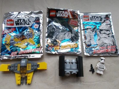 911613 911951 911952 JEDI INTERCEPTOR TIE BOMBER STORMTRPR 3 LEGO STAR WARS SETS - Image 1 of 4