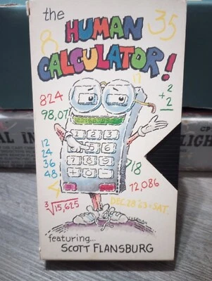The Human Calculator Mathematics VHS Tape 1989 Math Tutorial Scott Flansburg - Image 1 of 4