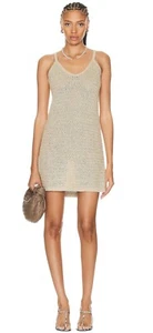 Enza Costa Womens Ivory Knit Sleeveless Mini Dress S - Picture 1 of 12