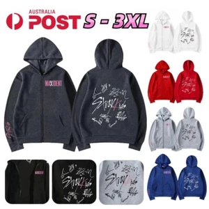 Kpop Stray Kids Sweatshirts Hooded Hoodie Zip Sweater Unisex Casual Top Coat AU - Imagen 1 de 16