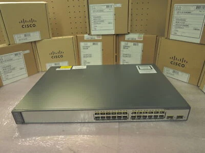 Cisco WS-C3750V2-24TS-S 3759V2 24 port switch, 90 Day's warranty. Real time - Image 1 of 4