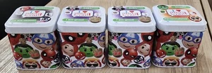 Lot Of 4 I Love Marvel Tin w/ Chibi Snapz Stickers & Magnet Blind Box Opened NEW - Picture 1 of 4