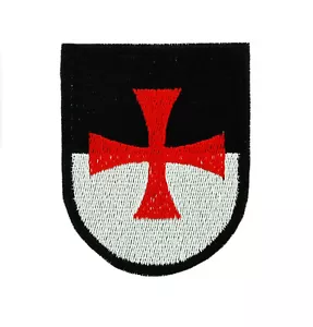Ritter Templerschild Aufbügeln Patch Flagge Kreuzzüge Rucksack Kreuzzüge - Bild 1 von 1