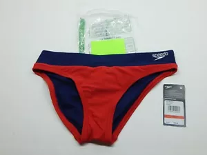 Speedo Women's Red Lifeguard Logo Hipster Bikini Bottom Swimwear Size XS - Picture 1 of 2