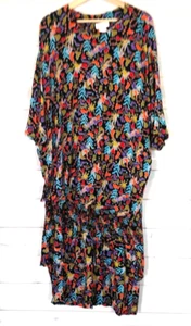  The Forgotten Women 18W Multicolor 60 s Does the 20 s drop waist /bottom ruffle - Picture 1 of 13