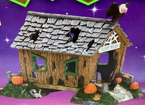Lemax Spooky Covered Bridge #73615 Pumpkins Skeleton Vulture Rat 2007 73615 NOS - Picture 1 of 16