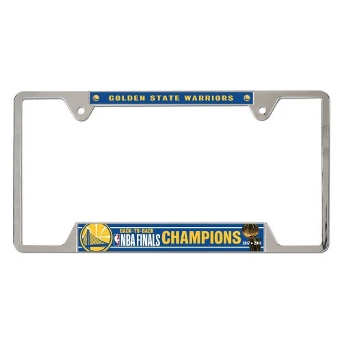 Marco de placa de metal Golden State Warriors Wincraft espalda con espalda campeones Foto 1 de 1