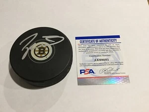 Taylor Hall Signed Autographed Boston Bruins Hockey Puck PSA DNA COA b - Picture 1 of 3
