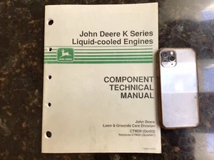 John Deere K Serie Flüssigkeitskühlung Motor technischer Service Reparaturanleitung - CTM39 - Bild 1 von 2