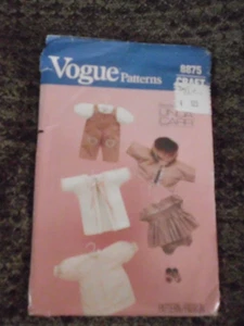 VOGUE Craft Patterns V8875 20" Doll & Clothes Uncut Linda Carr - Picture 1 of 2