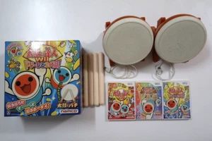 Nintendo Wii　Taiko no tatsujin　2sets of drums&drumsticks with 3soft pieces［C-3］ - Picture 1 of 22