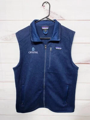 Chaleco Patagonia Para Hombres Talla M Azul Cremallera Completa Sin Mangas Bolsillos con Cremallera Logo Cristal Foto 1 de 4