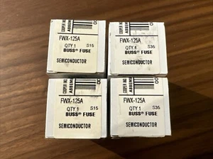 4 Pack Of: Cooper Bussmann FWX-125A - BUSS HIGH SPEED FUSE - Picture 1 of 4