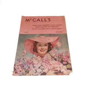 Vintage Juni 1939 McCall's Magazine kompletter Roman Atwell Hanlon Verbot von Montross - Bild 1 von 5