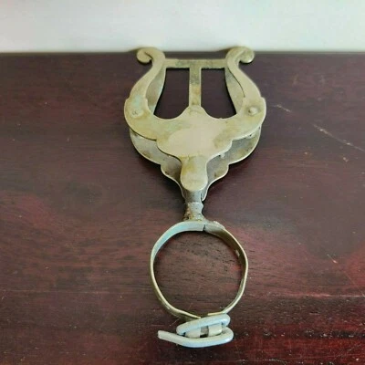 1920s Vintage Brass Victorian Paper Clip Holder Desktop Collectible Rare M513 - Image 1 of 4