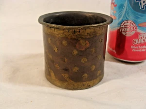 Antiker 19Jh. Indien gemischter Metallbecher Bronze - Bild 1 von 6