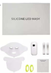 Mascarilla facial terapia luz LED silicona 7 colores nueva sellada - Imagen 1 de 2