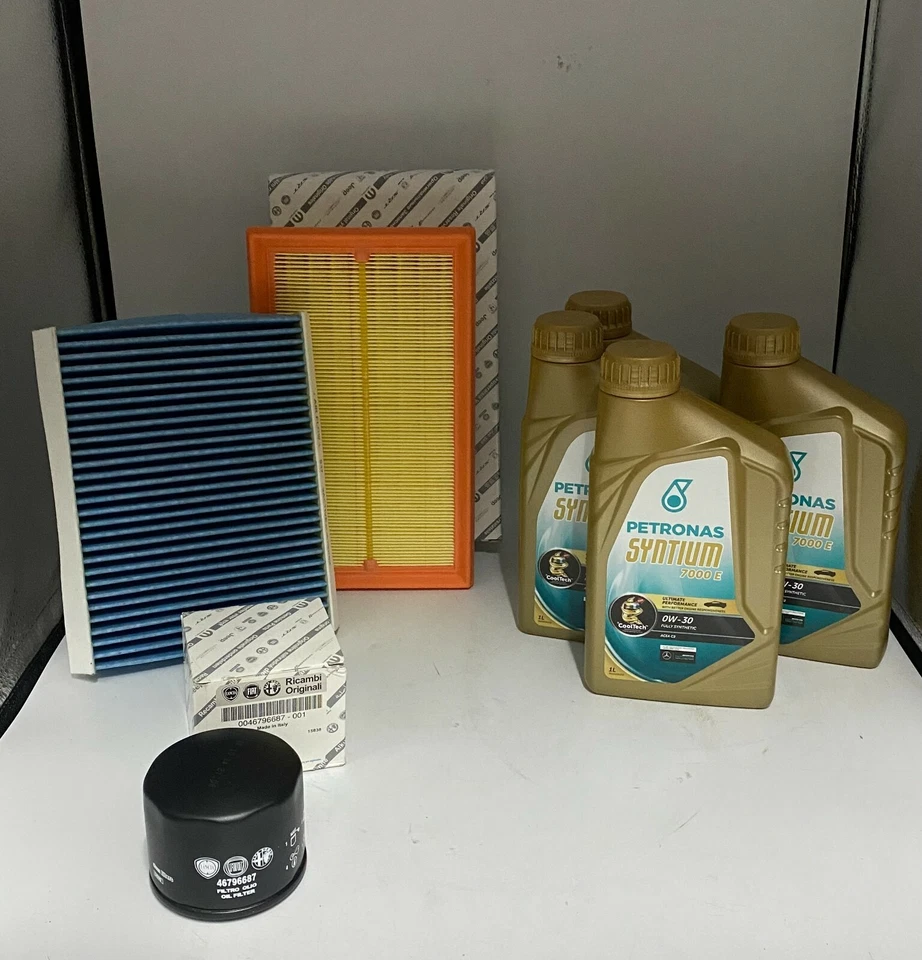 FIAT KIT TAGLIANDO 3 FILTRI ORIGINALI 4 LT PETRONAS 0W30 JEEP RENEGADE 1.0