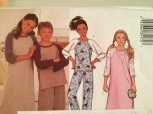 Butterick Sewing Pattern 3320 Girls Childs Top Gown Pants Size 7-10 Uncut - Picture 1 of 2