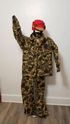 Vtg SafTBak Camo  Hunting Jacket Pant Suit   outfit set  NOS ideal hat costume - Image 1 of 4