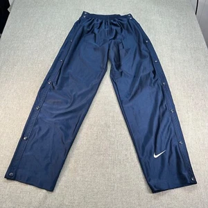 Vintage Nike Track Pants Boys XL 19-20 Navy Tear Away Relaxed Swoosh - Picture 1 of 9