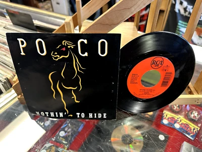 POCO Nothin' to Hide/If It Wasn't for You 7" vinyl 45 rpm 1989 RCA NM w/PS - Image 1 of 2