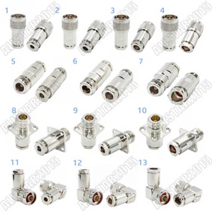 1pcs N Male Female Clamp Connector RG58 RG142 LMR240 RG8X RG5 RG8 LMR400 Cable - Picture 1 of 27