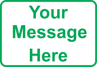 Letrero de aluminio personalizado texto personalizado tamaño 8" x 12" opción de correo prioritario Foto 1 de 4