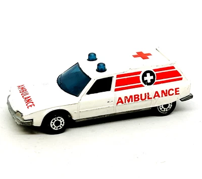 Matchbox Lesney Superfast 12 Citroen CX Ambulance, rare unpainted base, vnmint! - Image 1 of 3