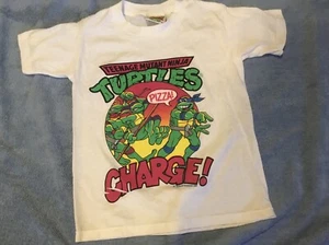 Youth Medium TMNT Teenage Mutant Ninja Turtles 1990 Cartoon VTG Graphic Shirt - Picture 1 of 4