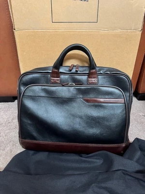 Maletín Johnston & Murphy negro/caoba Foto 1 de 4