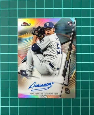 Andres Munoz Rc Autograph Topps Finest On Card Baseball Rare Model Limited Editi - Image 1 of 2