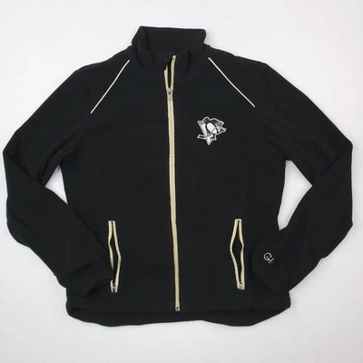 Chaqueta Pittsburgh Penguins Mujer Pequeña NHL Hockey Cremallera Completa Vellón Carl Banks Foto 1 de 4