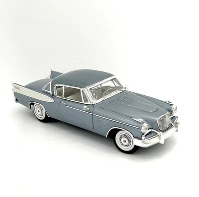 Anson 1:18 scale diecast 1957 studebaker  gold hawk Style gray and White - Image 1 of 4