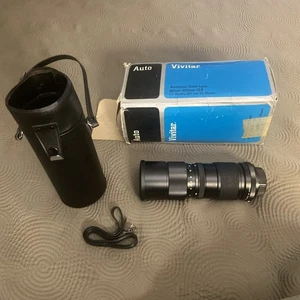 Vintage Vivitar Tele-Zoom 85-205mm 1:3.8 Minolta M/SR Mount Camera Lens W/Case - Picture 1 of 2
