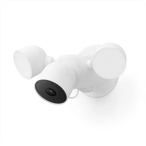 Google Nest Cam with Floodlight - Wired Outdoor Smart Home Security Camera - Picture 1 of 10
