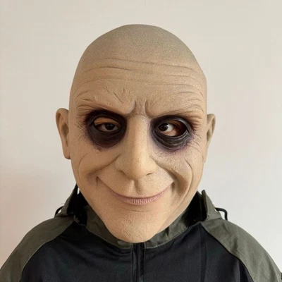 Cosplay Wednesday Uncle Fester Masks Full Head Halloween Party Masks Props Latex - Image 1 of 4