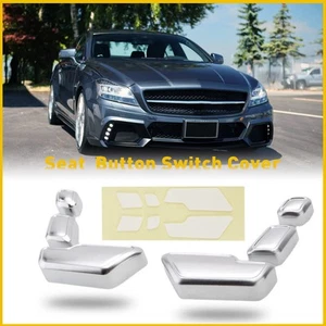 Door Chrome seat Adjust Switch Button Cover Trim For Mercedes-Benz E Class W212 - Picture 1 of 13