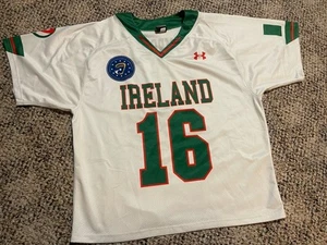 VTG 2019 Ireland Lacrosse Jersey Game Used Under Armor Men’s Size L #16 Dempsey - Picture 1 of 6