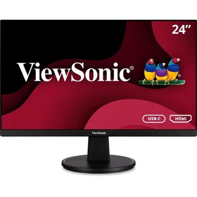 ViewSonic VA2447-MHU-S 24" Full HD 1080p USB C Monitor - Certified Refurbished - Image 1 of 4