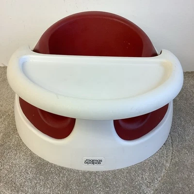 Mamas & Papas Baby Snug Seat Feeding Play Activity Tray Red White Floor Chair - Image 1 of 4