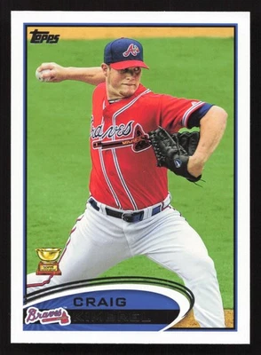 Copa dorada de novato Craig Kimbrel 2012 Topps #87 Atlanta Braves cantidad disponible Foto 1 de 2